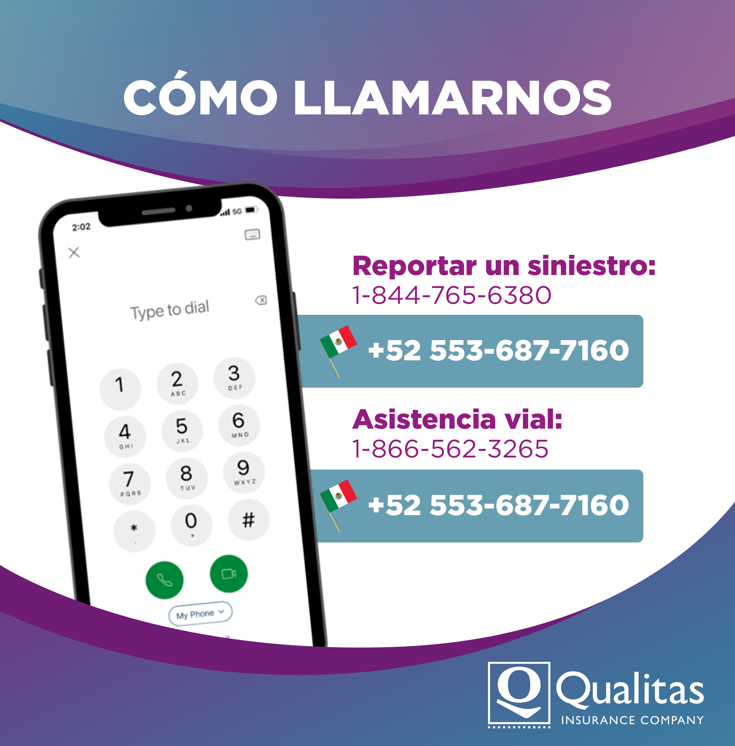 Claims phone numbers